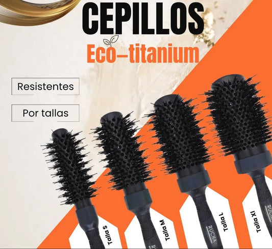 Cepillo Rucha Eco Titanium Termico Para Secado