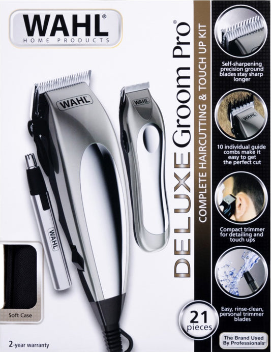 Wahl Deluxe Groom Pro Kit Completo de Cortar Pelo